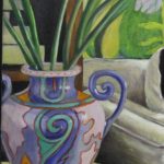 Mother's vase, oil on canvas, 35.5cm/45.5cm